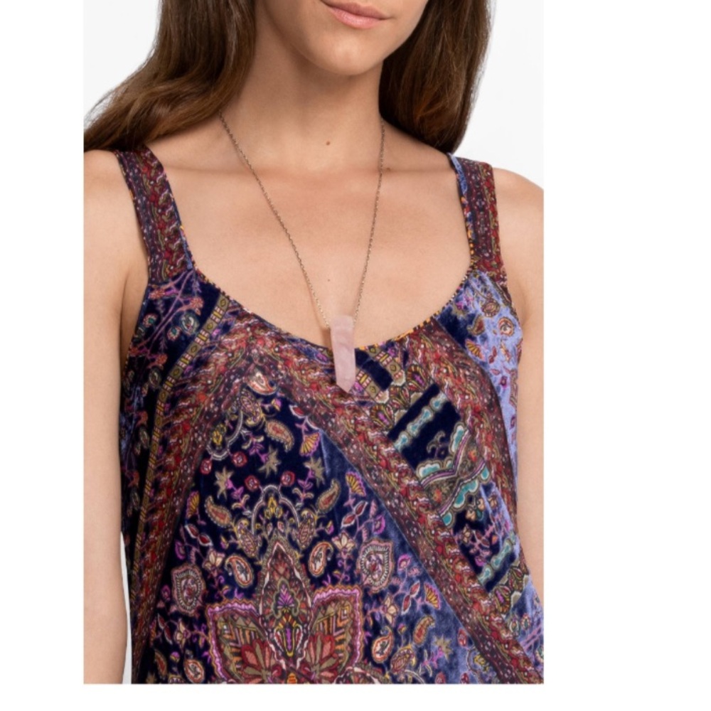 Johnny Was NWT OMO Burnout Peony Elegant Multicolor Maxi Dress - Picture 5 of 7